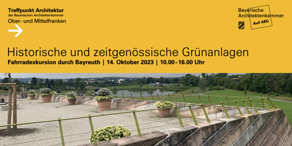 Fahrradexkursion zu historischen und zeitgenössischen Grünanlagen in Bayreuth